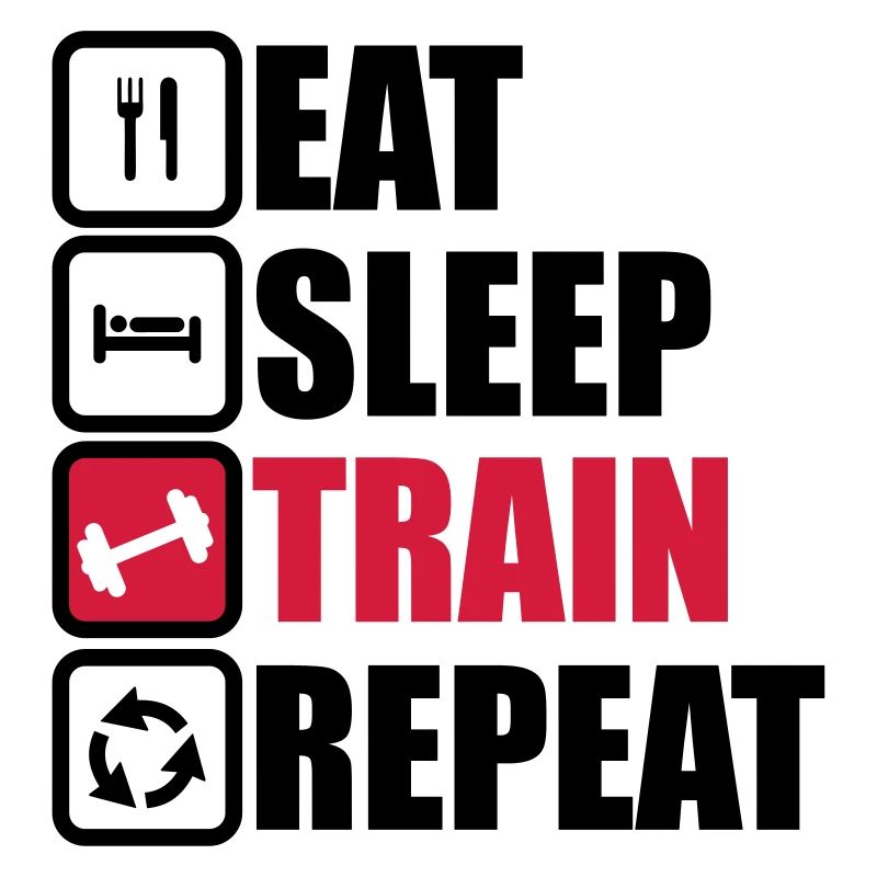 eat sleep train repeat,musculation,muscu