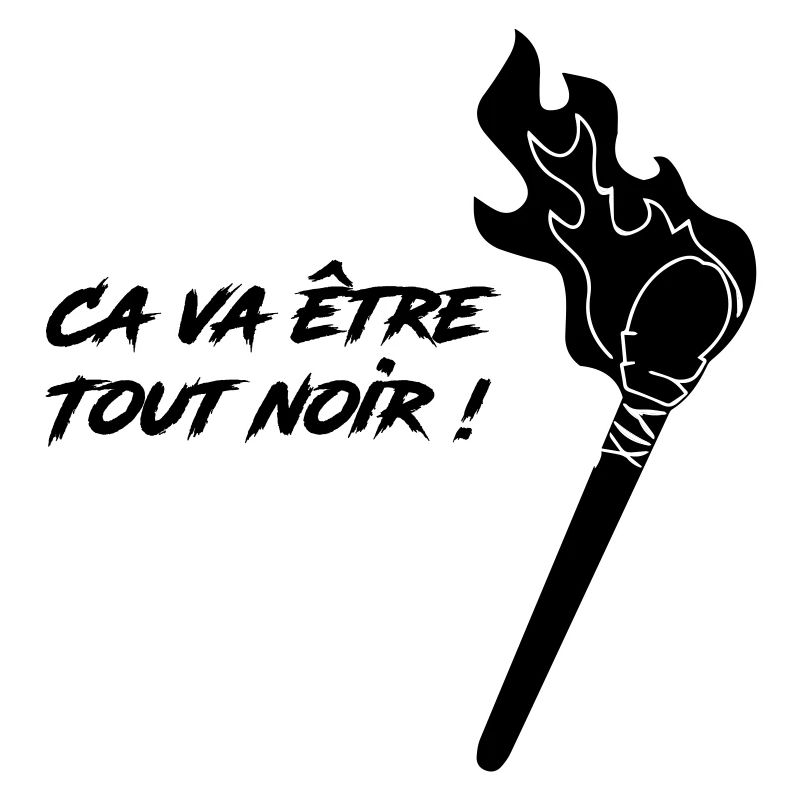 es wird alles schwarz sein