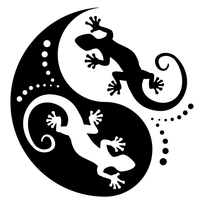 YIN & YANG Geckos black