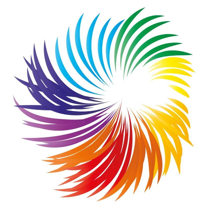 Wirbel Regenbogen