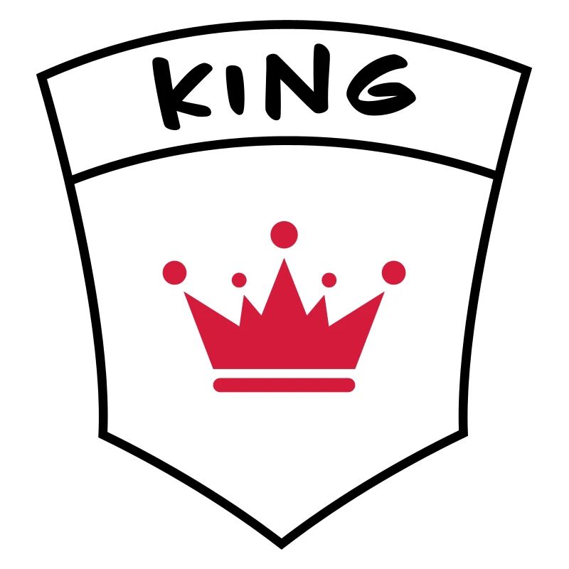 King auf Brusttasche