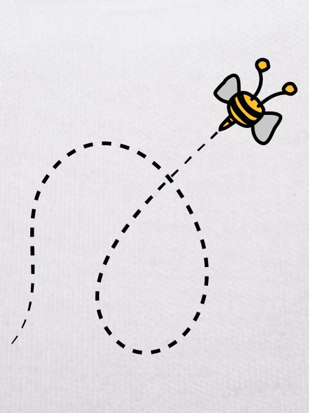 Dashed line bee