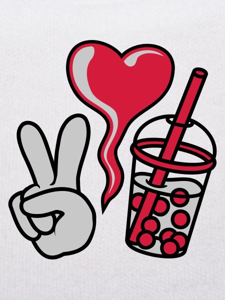 Peace Love Bubble Tea