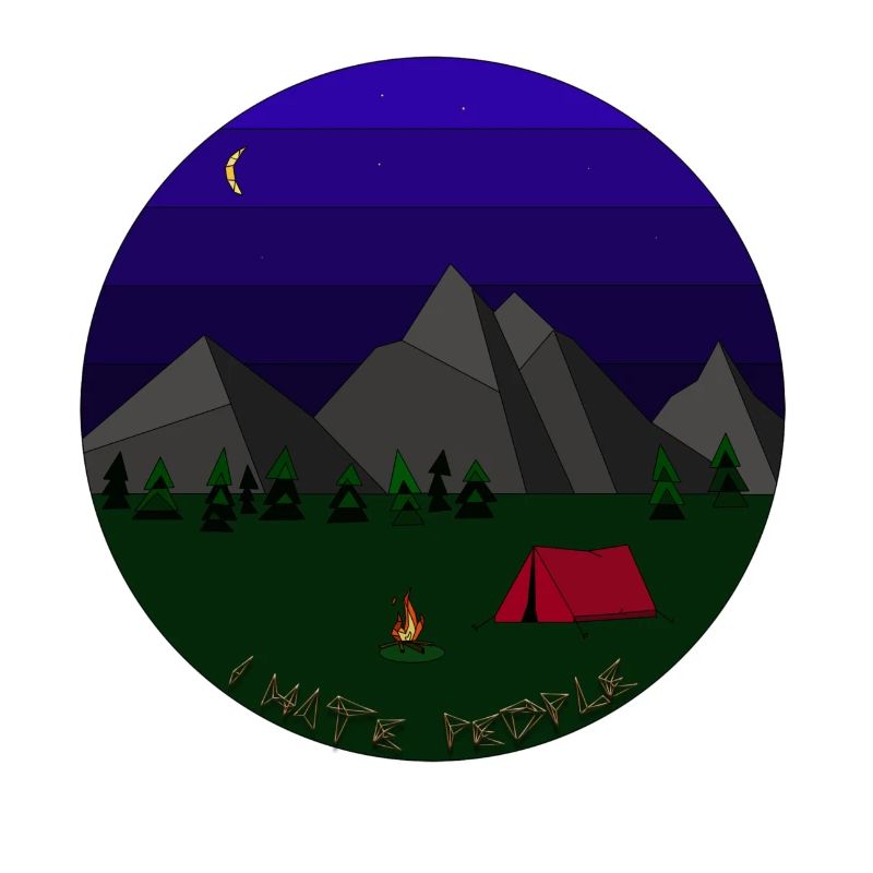 I hate People camping