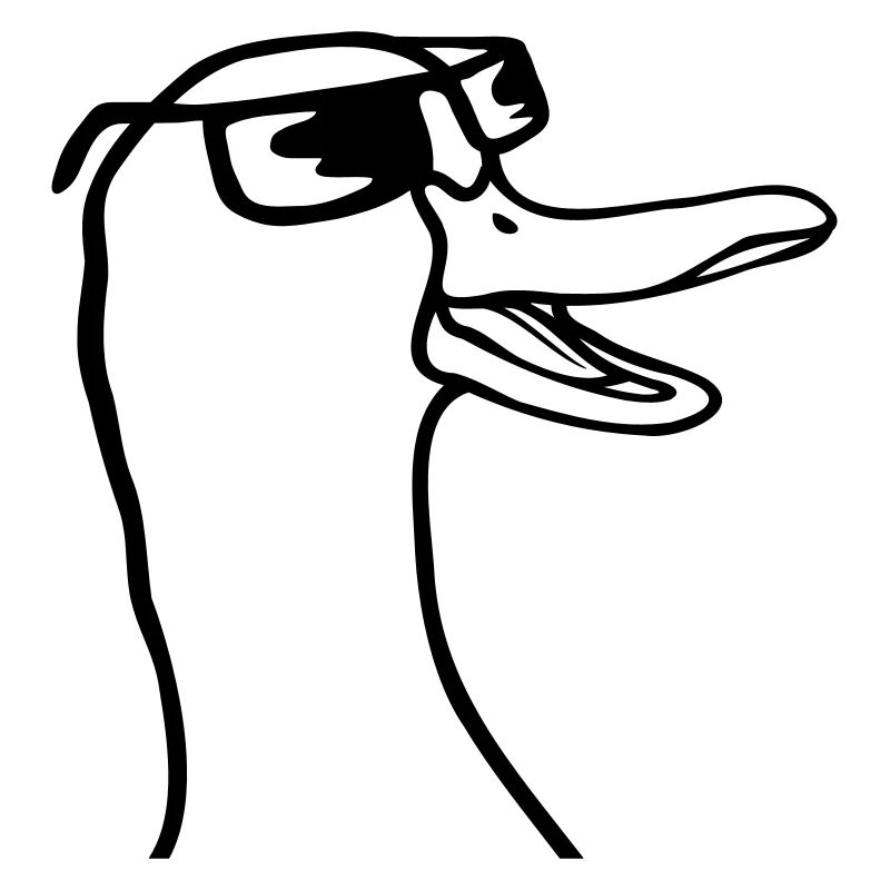Niedliche Sonnenbrille Gans Comic
