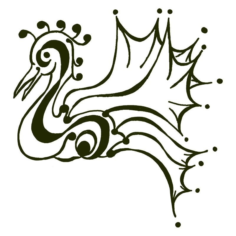 der ruhende Phönix schwarz