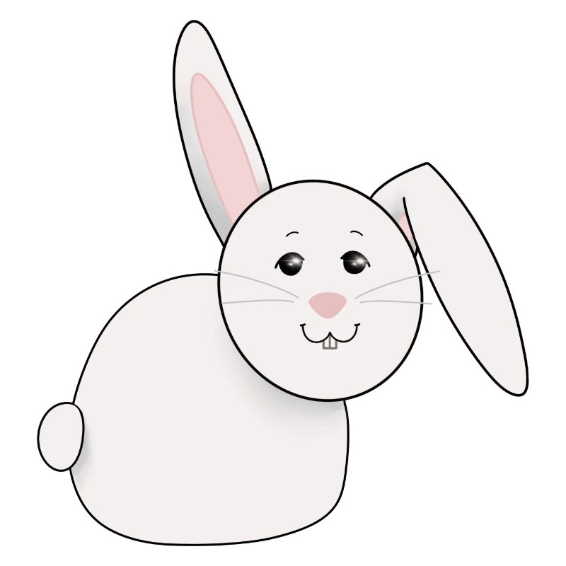 lapin doux, blanc, gras, Pâques