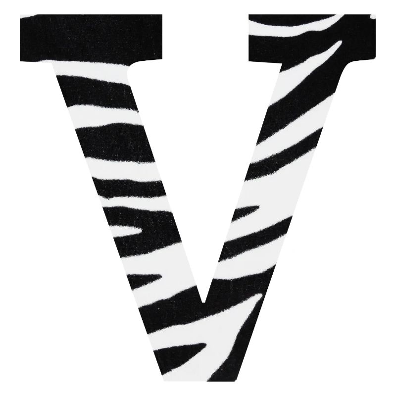 Letter v zebra
