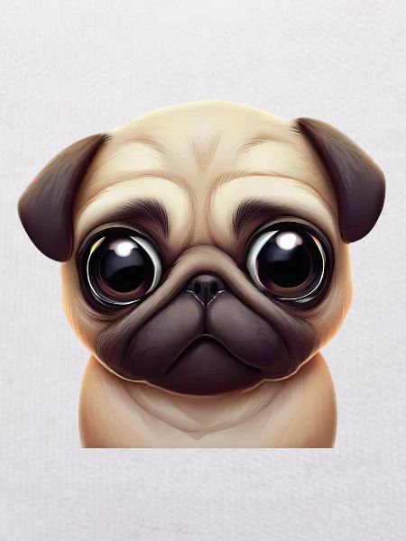 Adorable Pug Art