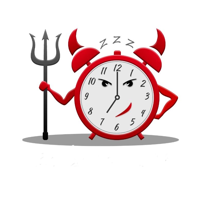 Devil alarm clock