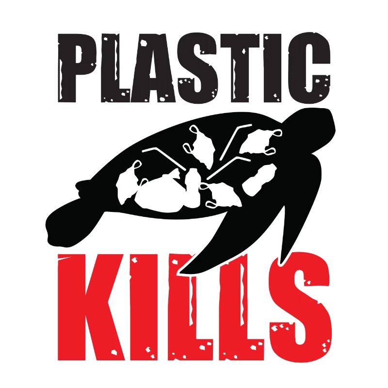 Plastic Kills Turtle turtle plastic