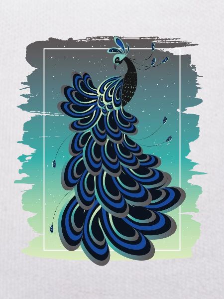 Blauer Pfau Pfauvogel Tropenvogel