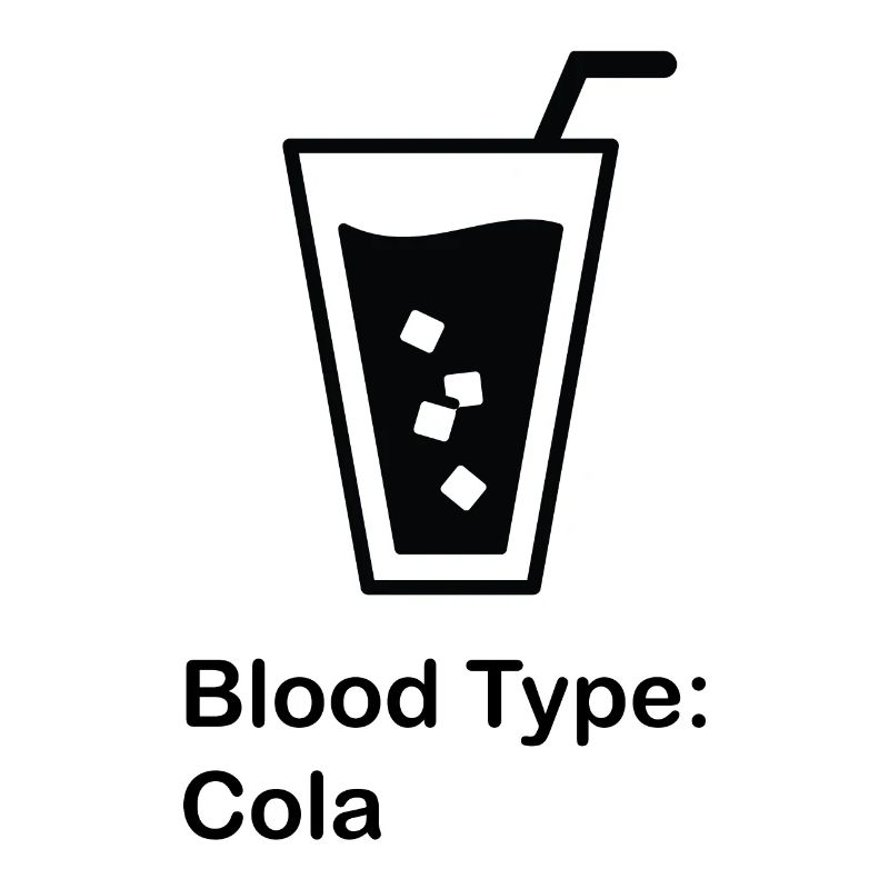 Blood type; cola