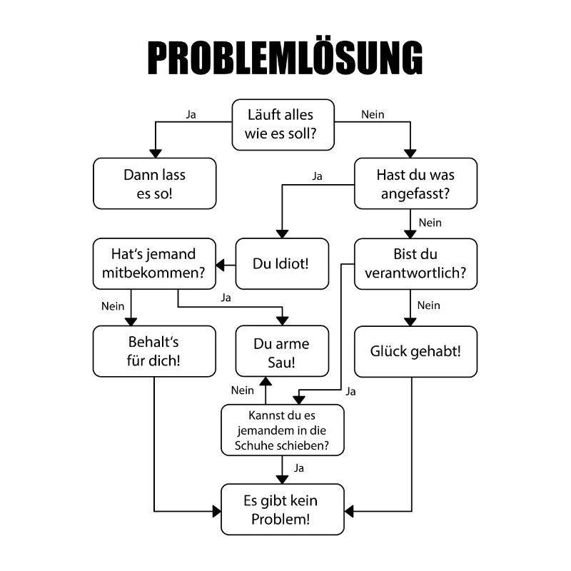 Problemlösung Es Gibt Kein Problem Statement