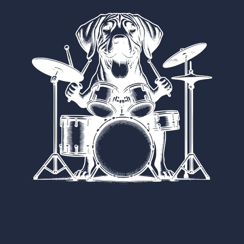 Cool Rodesian Ridgeback Drummer