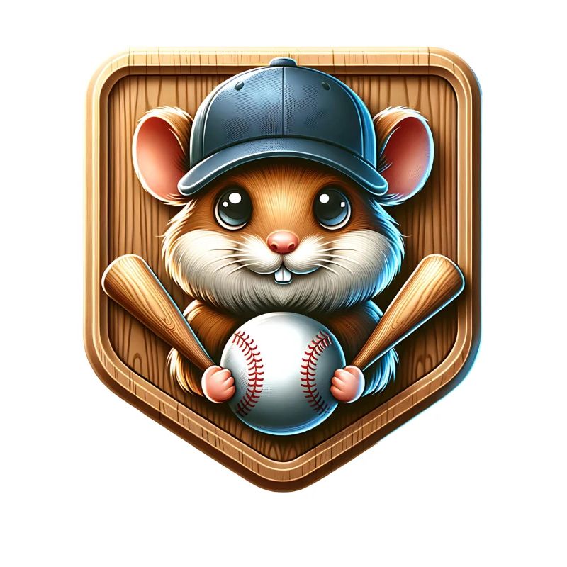 Cooler Hamster Der Baseball Softball Pitcher