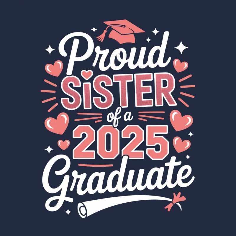Stolze Schwester Eines Absolventen 2025