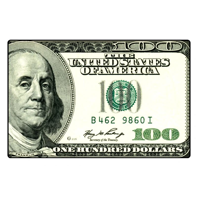 100 $ Dollars - Argent comptant