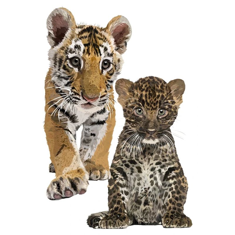 Leopard und Tiger