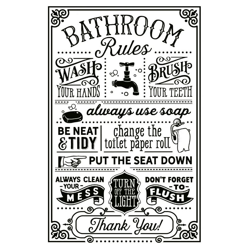 Bathroom Rules