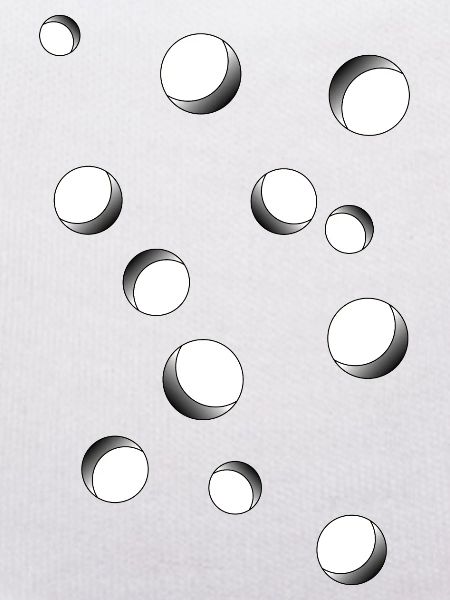 Löcher im Bauch - optischer Effekt