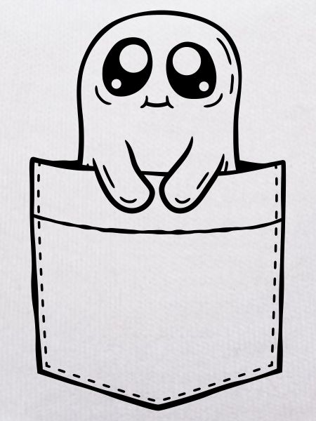 Geist mitnehmen Brusttasche Comic