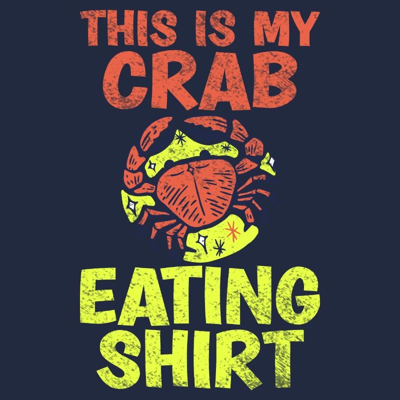 This is my crab eating text with red crab