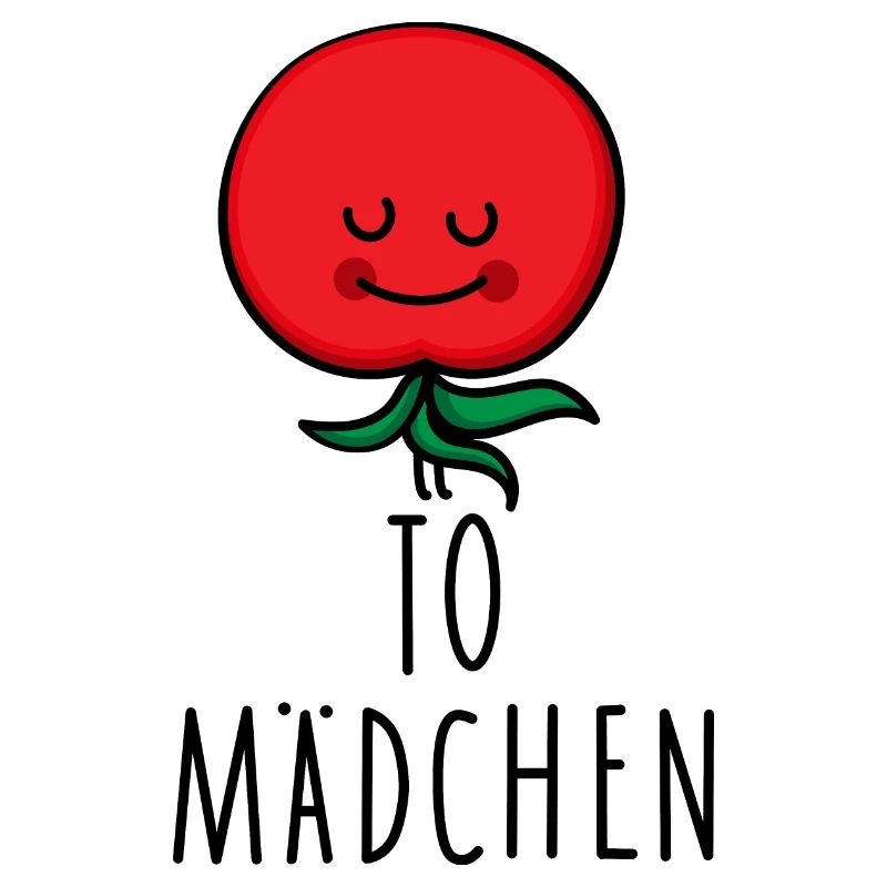 Mädchen als Tomate