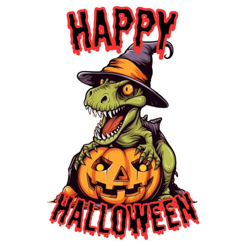 Dragons d’Halloween effrayants avec citrouille