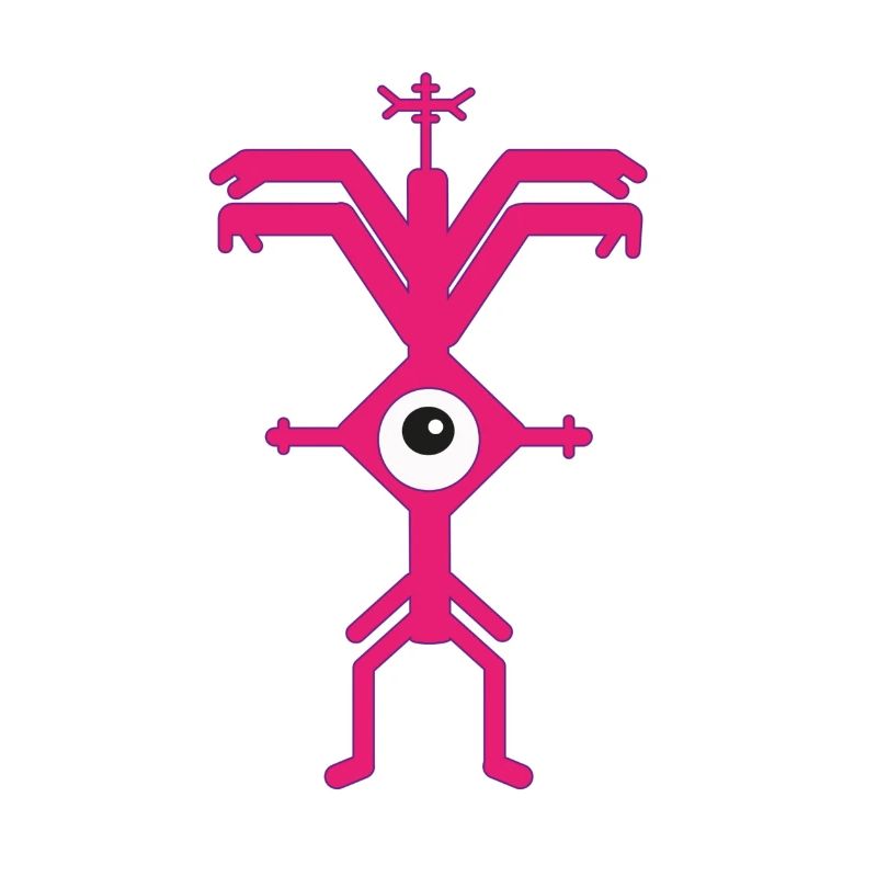 ElectroParty Impression Psyclops Magenta Violette White