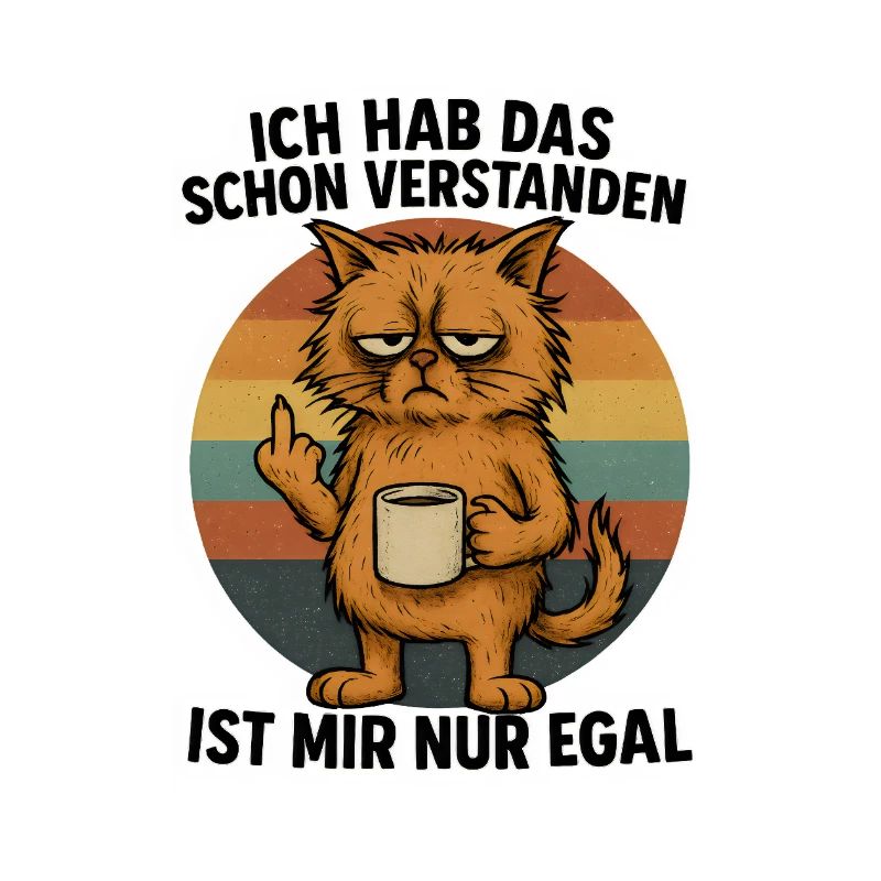 Ist mir egal Mittelfinger Statement