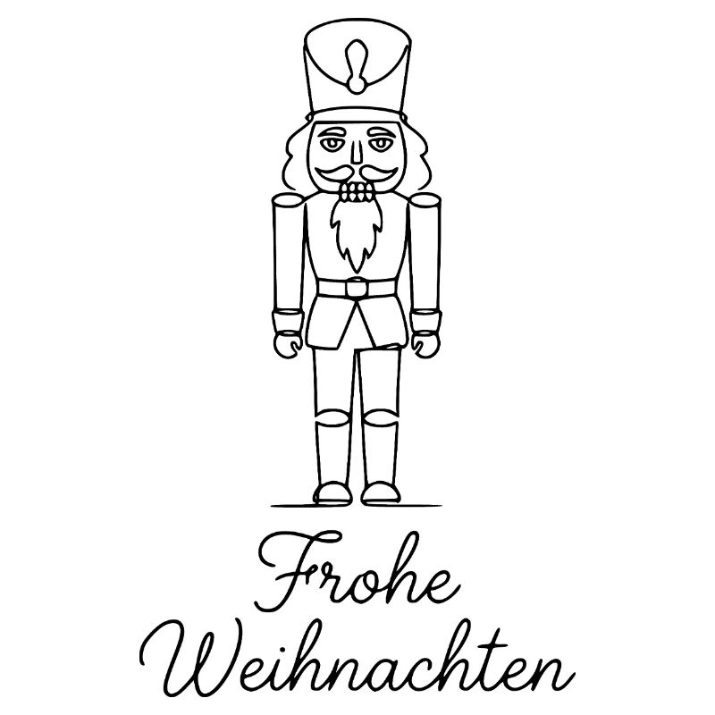 Traditioneller Nußknacker – Weihnachtsdesign Klass