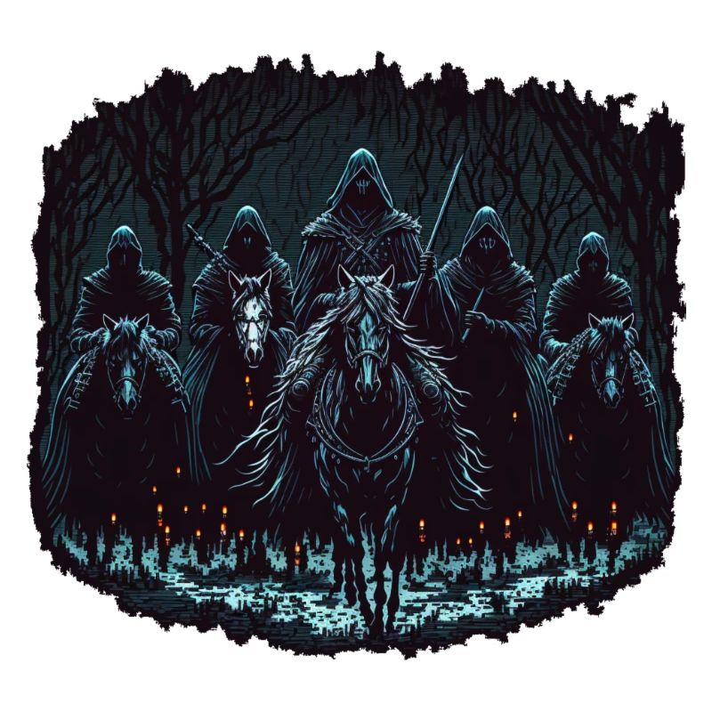 Dunkle Reiter Pixel Style