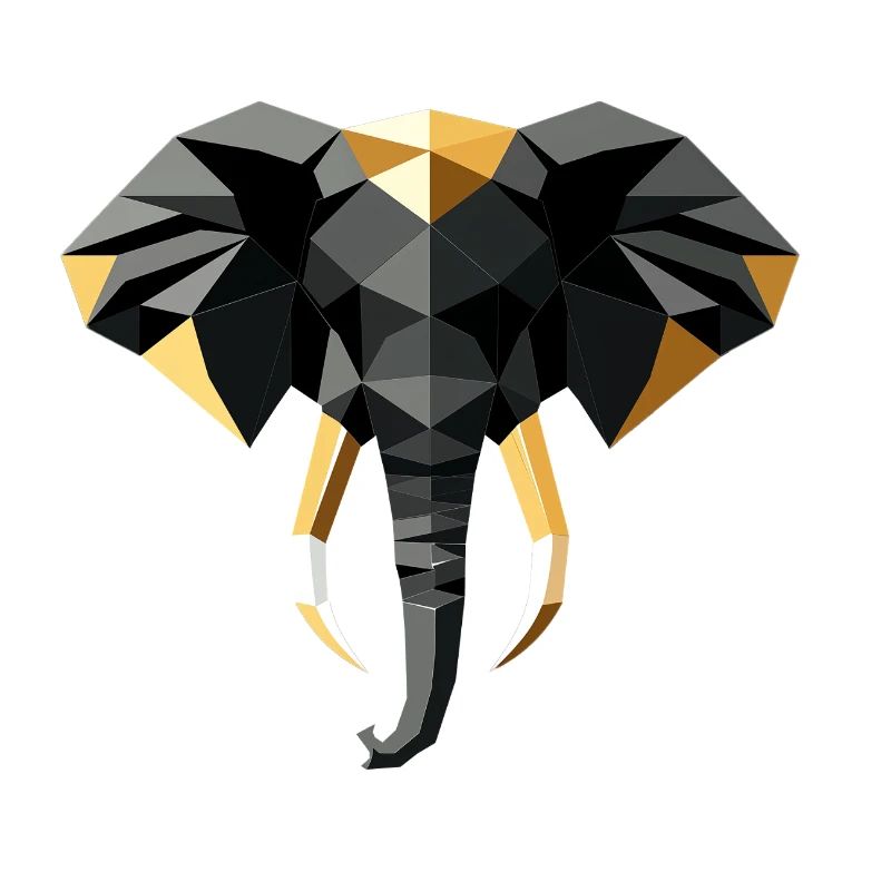Elefant Low Poly Design