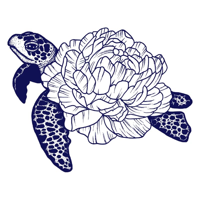 Turtle in rose shell