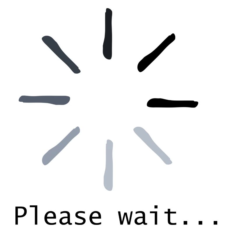 please wait
