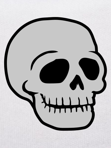 Friendly Comic Skull Skull