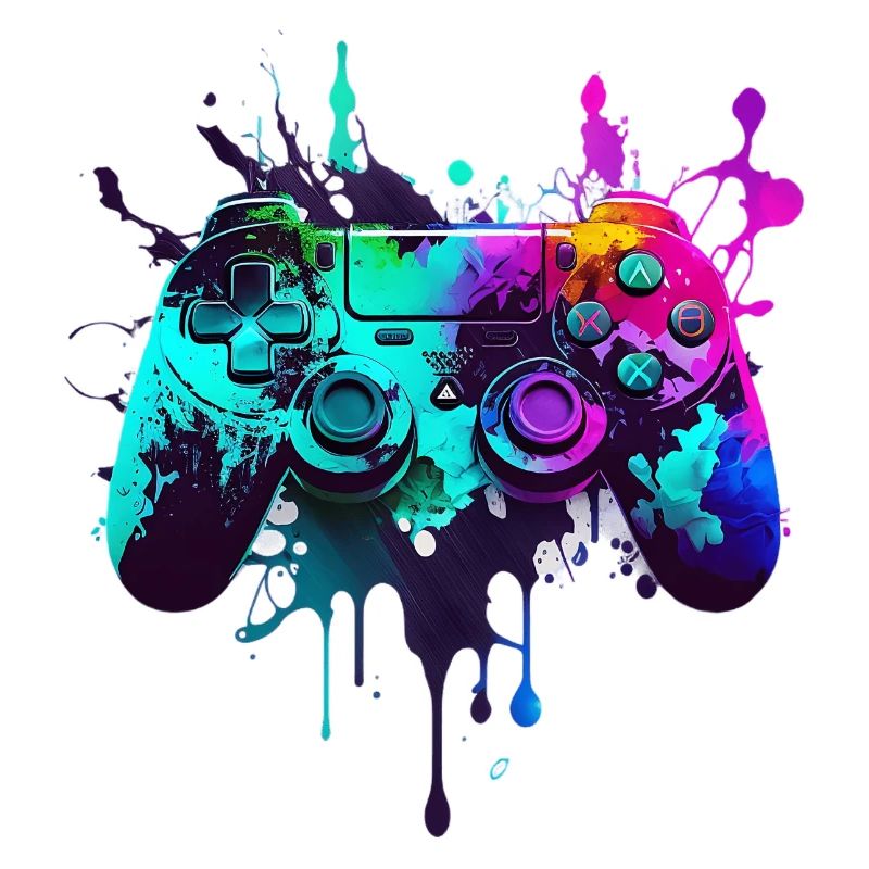 Neon Gaming Controller / Kontroller