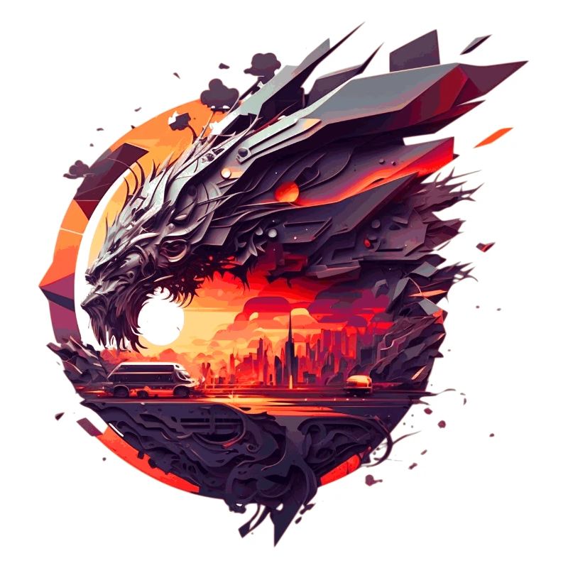 Polygon Vector artwork pour les fans de science-fiction