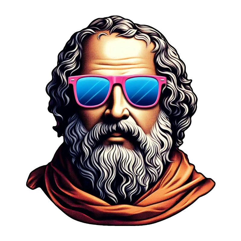 Retro Philosopher Bust