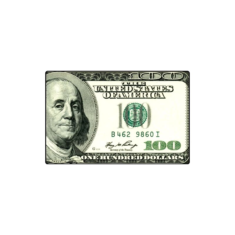 100 $ Dollars - Argent comptant