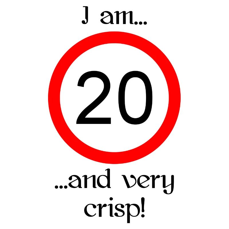 20 years very crisp script black