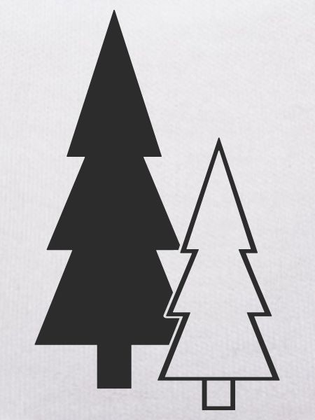 Waldsilhouette Tannen