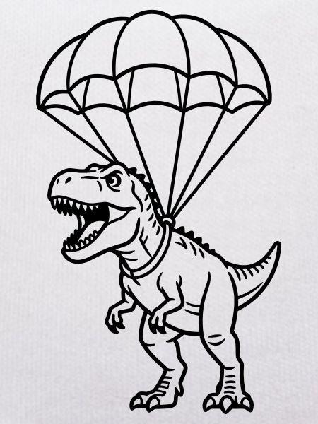 T Rex avec parachute