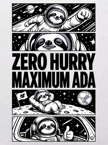 Zero Hurry Maximum Nada – Weltraumfaultier
