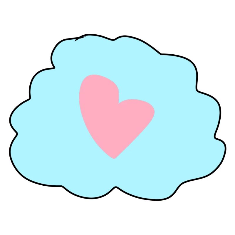 Cloud Blue Symbol Heart Love