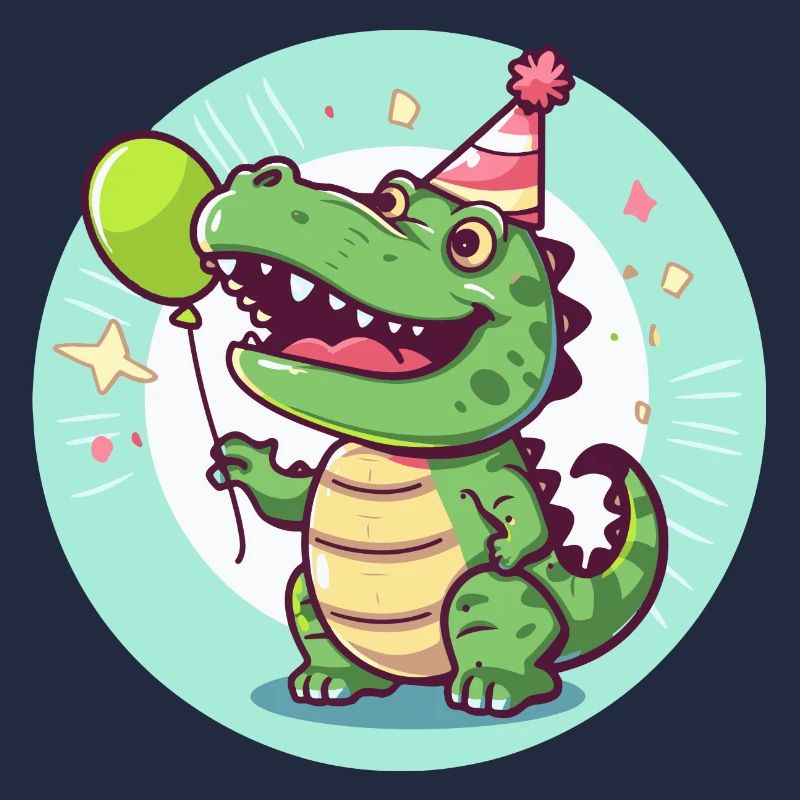 Alligator Geburtstag Comic