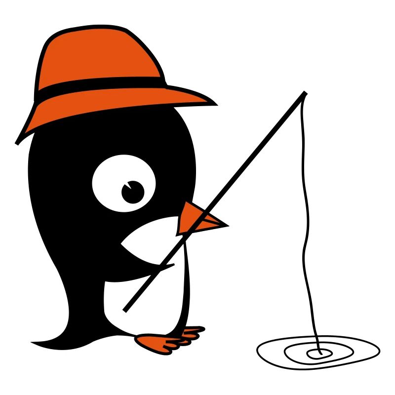 Pingouin à la pêche