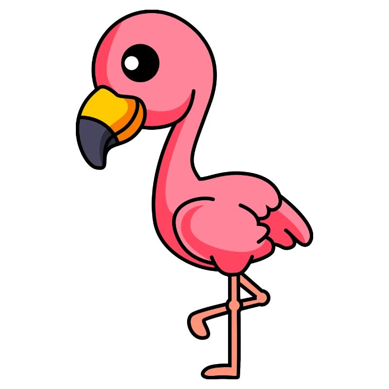 Flamingo Comic Animal