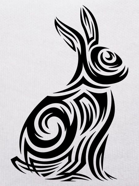 Tatouage tribal de lapin